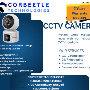 Trueview 2MP+2MP Smart Linkage Robot Tracking Security Camera
