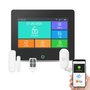 Security alarm system with PIR motion sensor